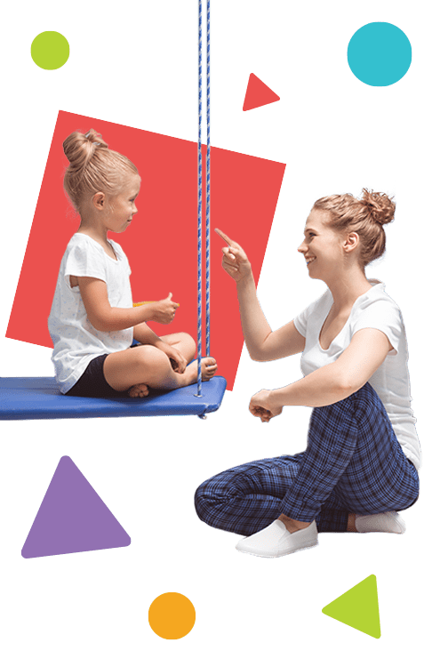 A-child-playing-on-A-swing-with-women