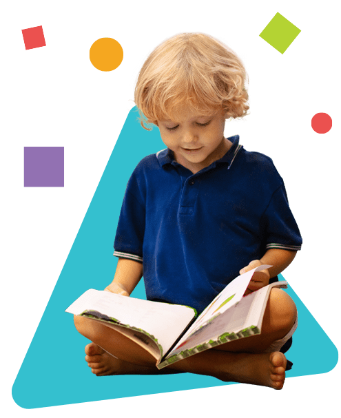A-small-boy-reading-book